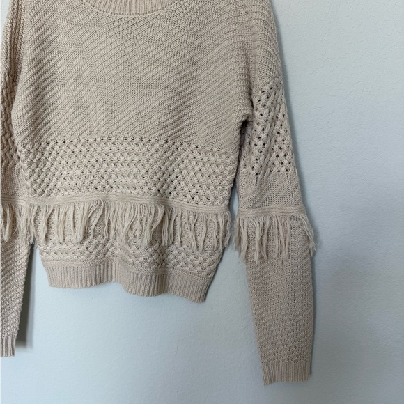 Jack by BB Dakota Tan Fringe Sweater - Picture 2 of 9